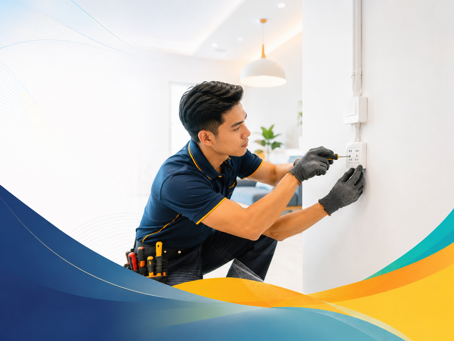 Socket installation and wiring